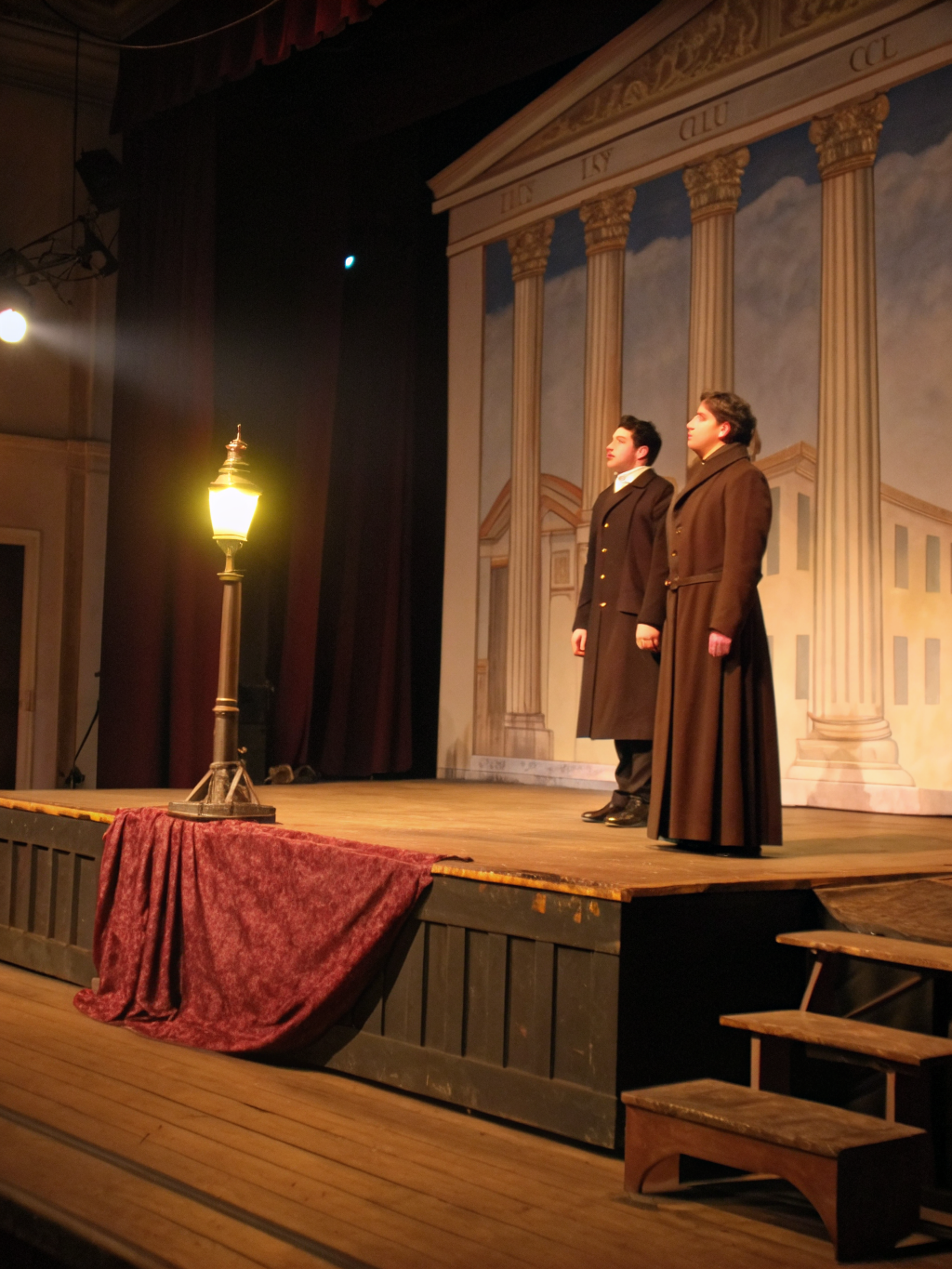 Early theatrical performance by Compagnie Les Panathenées